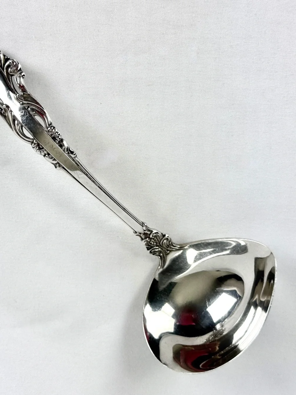 Vintage 1970s Grand Renaissance Sterling Silver Gravy Ladle Reed and Barton